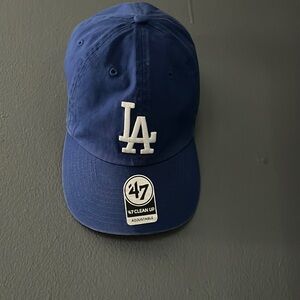 LA cap in blue